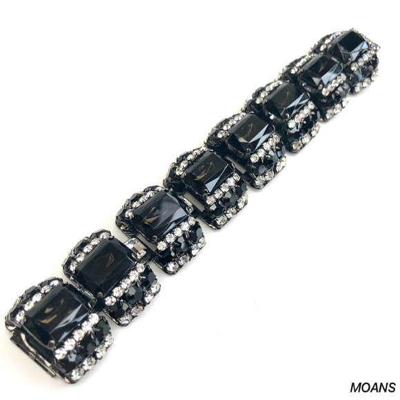MOANS Smokey Stone Statement Fashion Bracelet NWOT - Picture 6 of 8